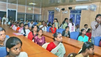 புதுச்சேரி பாரதிதாசன் மகளிர் கல்லூரியில் சென்டாக் சேர்க்கை சான்றிதழ் வழங்கும் விழா