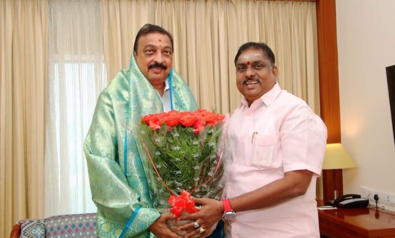 பாஜக மாநில பொறுப்பாளர் நிர்மல் குமார் சுரானாவுக்கு ஏ. நமச்சிவாயம் பிறந்தநாள் வாழ்த்து