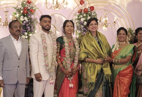 புதுச்சேரி வில்லியனூரில் பாமக முன்னாள் எம்.பி. குடும்ப திருமண வரவேற்பு: சௌமியா அன்புமணி நேரில் பங்கேற்று வாழ்த்து!