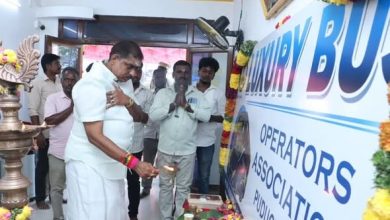 புதுச்சேரியில் சொகுசு பேருந்து உரிமையாளர்கள் சங்கத்தின் தொடக்க விழா: அமைச்சர் ஆ. நமச்சிவாயம் தொடங்கி வைத்தார்
