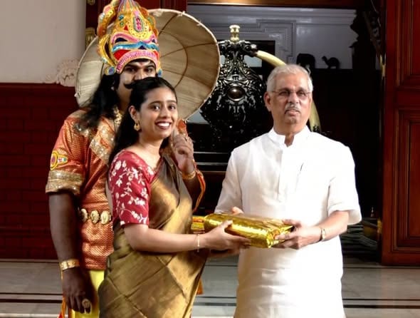திருவனந்தபுரம் மக்கள் மாளிகையில் கோலாகலமாக நடைபெற்ற ஓணம் கொண்டாட்டம்: ஆளுநர் ராஜேந்திர விஸ்வநாத் அர்லேகர் பங்கேற்பு