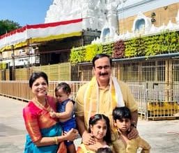 திருமண நாள்: குடும்பத்துடன் திருப்பதி ஏழுமலையான் கோயிலில் அன்புமணி - சௌமியா அன்புமணி சாமி தரிசனம்!