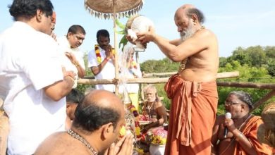 பொம்மையபாளையம் வீரசைவத் திருமட குடமுழுக்கு நன்னீராட்டு விழா: உள்துறை அமைச்சர் நமச்சிவாயம் பங்கேற்று சாமி தரிசனம்!