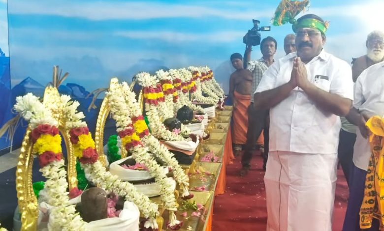 புதுச்சேரி லாசுப்பேட்டை: 12 ஜோதிர்லிங்க தரிசன விழா தொடங்கியது - ராஜ்யசபா எம்பி செல்வகணபதி துவக்கி வைத்தார்