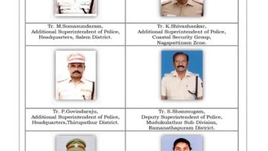 80-வது சுதந்திர தினம்: தமிழ்நாடு காவல் துறை 20 அதிகாரிகளுக்கு குடியரசுத் தலைவர் பதக்கங்கள்
