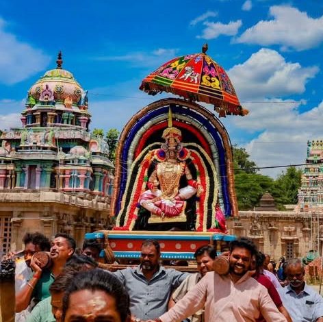 திருவாரூர்: தியாகராஜபெருமான் கோயிலில் ஆடிப்பூரம் உற்சவம் - அருள்மிகு மனோன்மணி அம்பாள் புறப்பாடு