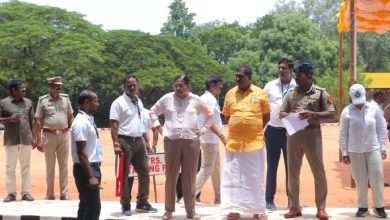இந்திய ரிசர்வ் பட்டாலியனில் சப்-இன்ஸ்பெக்டர் பதவிக்கான உடல் தகுதித் தேர்வு: அமைச்சர் நமச்சிவாயம் பார்வையிட்டார்
