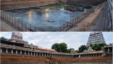 சிதம்பரம் நடராஜர் கோயில் சிவகங்கை தீர்த்தகுளம்: 15 ஆண்டுகளுக்குப் பிறகு தூர்வாரி சீரமைப்பு பணி