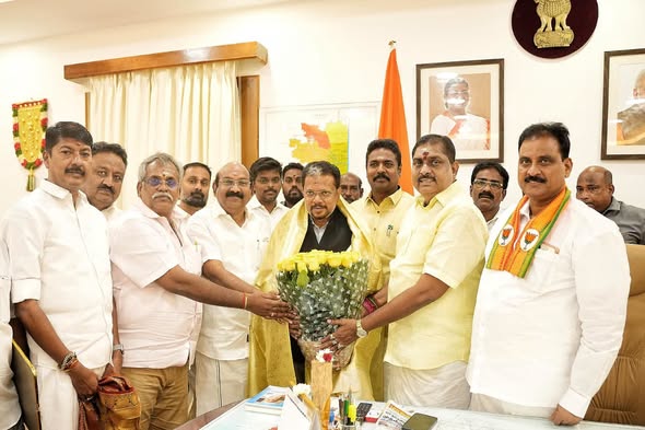 துணைநிலை ஆளுநருக்கு எம்.எல்.ஏ. வாழ்த்து