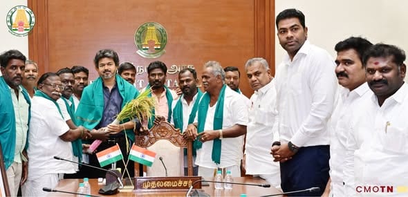 பரந்தூர் விமான நிலையத் திட்டம் ரத்து: தமிழ்நாடு முதலமைச்சர் விஜய்யை நேரில் சந்தித்து விவசாயிகள் நன்றி