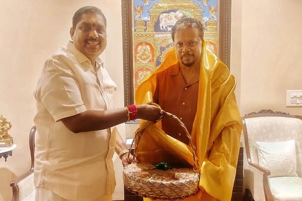 துணைநிலை ஆளுநர் கே. கைலாஷ்நாதனை நேரில் சந்தித்து ஓணம் வாழ்த்து தெரிவித்த அமைச்சர் நமச்சிவாயம்!
