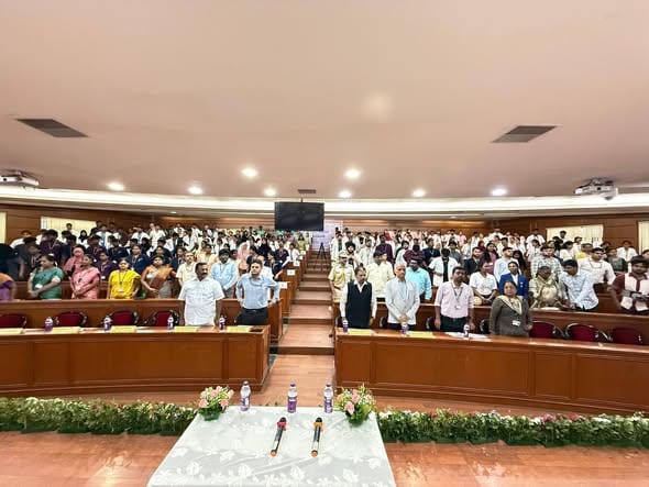 புதுச்சேரியில் ‘கேலோ இந்தியா சம்வாத்’ கருத்தரங்கு: துணைநிலை ஆளுநர் கைலாஷ்நாதன், எம்.பி. செல்வகணபதி பங்கேற்பு!
