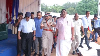 புதுச்சேரி காவல்துறை ஜனாதிபதியின் வண்ண அணிவகுப்பு ஒத்திகை