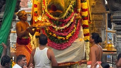 திருவண்ணாமலை அண்ணாமலையார் கோயிலில் நடைபெற்ற பிரதோஷ தீபாராதனை