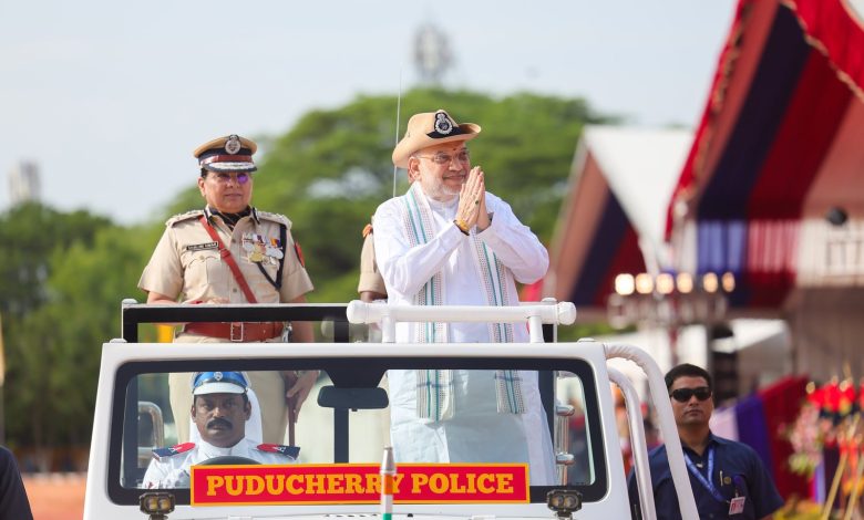 புதுச்சேரியில் ஹர் கர் திரங்கா யாத்திரையை அமித் ஷா தொடங்கி வைத்தார்