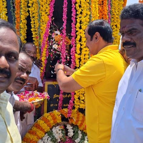 சித்தனி தியாகிகள் நினைவுத்தூணில் அன்புமணி ராமதாஸ் அஞ்சலி: குடும்பத்தினருக்கு நிதி உதவி வழங்கல்