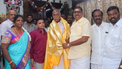 உள்துறை அமைச்சர் நமச்சிவாயத்திற்கு முதலமைச்சர் ரங்கசாமி நேரில் பிறந்தநாள் வாழ்த்து!