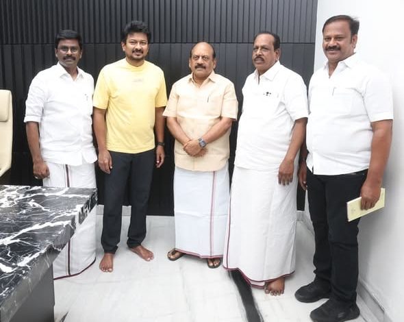 உதயநிதி ஸ்டாலினை நேரில் சந்தித்து வாழ்த்து பெற்ற மதுராந்தகம் திமுக வேட்பாளர் இ.பரந்தாமன்!