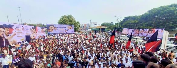 விழுப்புரத்தில் திமுக சார்பில் மாபெரும் கண்டன ஆர்ப்பாட்டம்: அமைச்சர் பொன்முடி கண்டன உரை!