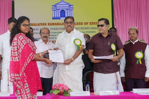 காரைக்கால் பெருந்தலைவர் காமராஜர் கல்வியியல் கல்லூரி வெள்ளி விழா: அமைச்சர் நமச்சிவாயம் தொடங்கி வைத்தார்!