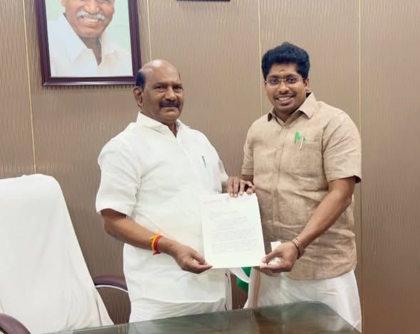 நெடுங்காடு–கோட்டுச்சேரி தொகுதியில் 43 அங்கன்வாடி மையங்களை சீரமைக்க வேண்டும்: அமைச்சர் சிவகொழுந்திடம் எம்.எல்.ஏ. விக்னேஸ்வரன் கோரிக்கை