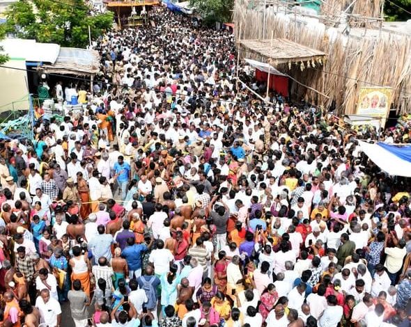 கரூர் கல்யாண வெங்கடரமண சுவாமி கோயில் தேரோட்டம்: வடம் பிடித்து இழுத்து வழிபட்ட எம்.ஆர்.விஜயபாஸ்கர்!