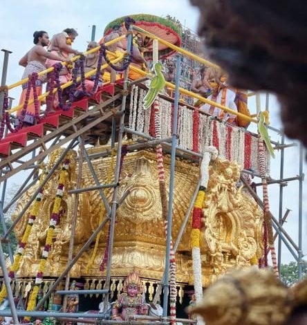 மயிலாடுதுறை தருமபுரத்தில் அண்ணல் ஆலவாய் சொக்கநாதர் - மீனாட்சி திருக்கோவில் கும்பாபிஷேகம்: திரளான பக்தர்கள் தரிசனம்!