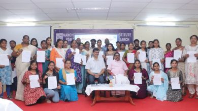 காஞ்சி மாமுனிவர் நிறுவனத்தில் பிஎச்.டி. சேர்க்கை கடிதங்களை வழங்கினார் அமைச்சர் நமச்சிவாயம்!