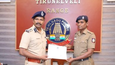 தலைமை காவலர் ரேவதிக்கு பாராட்டுச் சான்றிதழ்: திமுக எம்.பி. கனிமொழி வாழ்த்து!