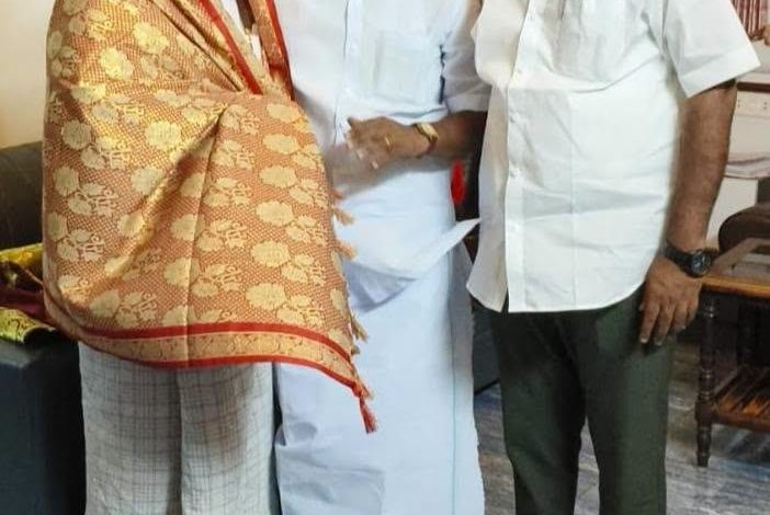 பாமக புதிய மாநில அமைப்பாளர் கோ.மதியழகனுக்கு வில்லியனூர் எம்எல்ஏ ரவிகுமார் நேரில் வாழ்த்து!