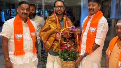 புதுச்சேரி பாஜக புதிய பொறுப்பாளர் கே. சுரேந்திரனை நேரில் சந்தித்து வரவேற்ற எம்எல்ஏ டி.கே.எஸ்.எம். மீனாட்சிசுந்தரம்!