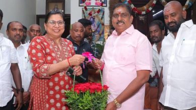புதுச்சேரி உள்துறை அமைச்சர் நமச்சிவாயத்திற்கு நேரில் பிறந்தநாள் வாழ்த்து தெரிவித்த டிஜிபி ஷாலினி சிங்!