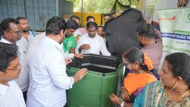 புதுச்சேரி காமராஜ் நகரில் இயற்கை உரம் தயாரிக்கும் இயந்திரம்: ஜோஸ் சார்லஸ் மார்ட்டின் மக்கள் பயன்பாட்டிற்கு தொடங்கி வைத்தார்!