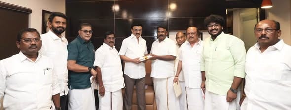 தட்டாஞ்சாவடி தொகுதி திமுக வேட்பாளராக சேது செல்வம் அறிவிப்பு: மு.க.ஸ்டாலினை சந்தித்து வாழ்த்து பெற்றனர்