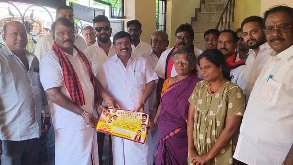 தட்டாஞ்சாவடி தொகுதி மக்களுக்கு சேவையாற்ற சேது செல்வத்திற்கு வாக்களியுங்கள்: திமுக மாநில அமைப்பாளர் இரா. சிவா வேண்டுகோள்!