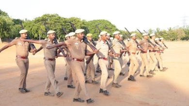 ராமநாதபுரம்: ஆயுதப்படை மைதானத்தில் கவாத்து பயிற்சியை நேரில் ஆய்வு செய்த எஸ்.பி சந்தீஷ் ஐ.பி.எஸ்!