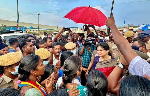 போச்சம்பள்ளி சிப்காட் வளாகத்தை குப்பைக் கிடங்காக மாற்றக் கூடாது: சௌமியா அன்புமணி கடும் கண்டனம்!