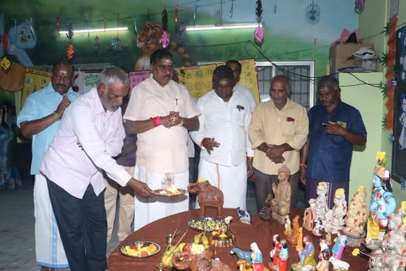 திருக்கனூர் போன் நேரு மேல்நிலைப் பள்ளியில் கலை மற்றும் அறிவியல் கண்காட்சி: அமைச்சர் ஆ. நமச்சிவாயம் துவக்கி வைத்தார்!