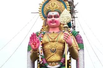 திருக்கோவிலூர் கனகனந்தலில் 61 அடி உயர பிரம்மாண்ட முருகர் சிலை குடமுழுக்கு விழா விமரிசை!