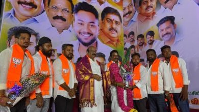 புதுச்சேரியில் பாஜகவில் இணைந்த 200-க்கும் மேற்பட்ட இளைஞர்கள்: எம்.எல்.ஏ பாஸ்கர், மாநிலத் தலைவர் ராமலிங்கம் முன்னிலையில் வரவேற்பு!