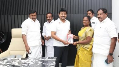 உதயநிதி ஸ்டாலினை நேரில் சந்தித்து நன்றி தெரிவித்த திமுக வேட்பாளர்கள் இ. பரந்தாமன், எஸ். சுகன்யா!