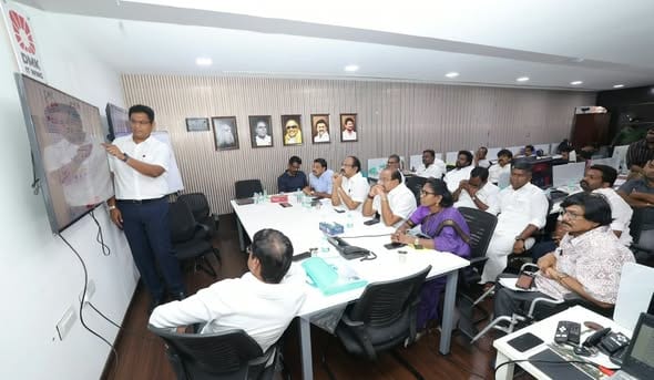 thimuka kazhaka திரு. தங்கம் தென்னரசு அவர்கள் தலைமையிலான கழக மறுசீரமைப்புக் குழுவுடன் தகவல