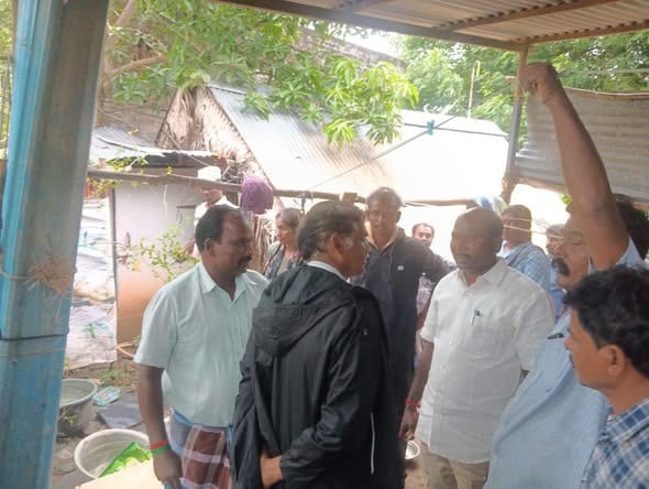 மழையால் பாதிக்கப்பட்ட பகுதிகளில் நேரடி ஆய்வு!