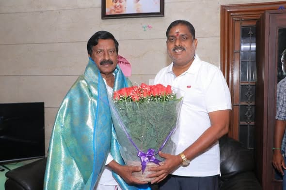 தற்காலிக சட்டப்பேரவைத் தலைவர் அன்பழகனுக்கு உள்துறை அமைச்சர் நமச்சிவாயம் நேரில் பிறந்தநாள் வாழ்த்து!