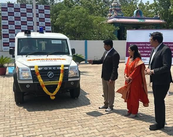 நெடுங்காடு தொகுதிக்கு பிரத்யேக புதிய ஆம்புலன்ஸ் சேவை: அதானி துறைமுக CSR நிதியுதவியுடன் காரைக்காலில் பயன்பாட்டிற்கு அர்ப்பணிப்பு!