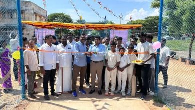 காரைக்கால் கோட்டுச்சேரிமேட்டில் புதிய கிரிக்கெட் பயிற்சி மைதானம்: எம்எல்ஏ டாக்டர் விக்னேஸ்வரன் திறந்து வைத்தார்!