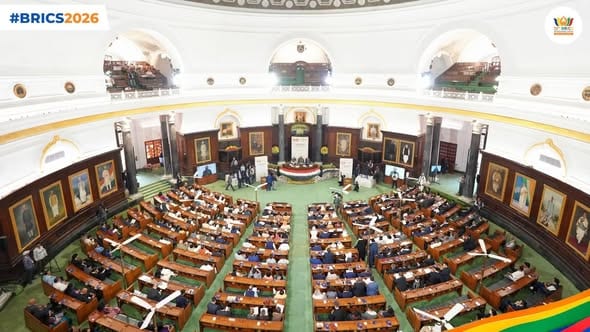 Lok Sabha Speaker Shri Om Birla addressed the inaugural session of the 12th BRICS Parliame