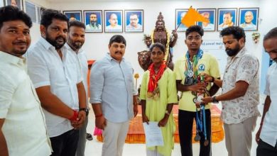 திருவள்ளூர் அரசுப் பள்ளி விளையாட்டு சாதனை மாணவ-மாணவிகளுக்கு நயினார் நாகேந்திரன் நேரில் பாராட்டு!