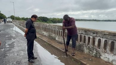 புதுச்சேரியில் கனமழை பெய்து வருவதை ஒட்டி, துணைநிலை ஆளுநர் கைலாஷ்நாதன் இன்று நோணாங்குப்பம்
