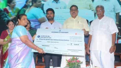 பிஎம் சூர்ய கர் திட்டம்: புதுச்சேரியில் 3,333 பயனாளிகளுக்கு ரூ.10 கோடி சூரிய சக்தி மானியம் - அமைச்சர் நமச்சிவாயம் வழங்கினார்!